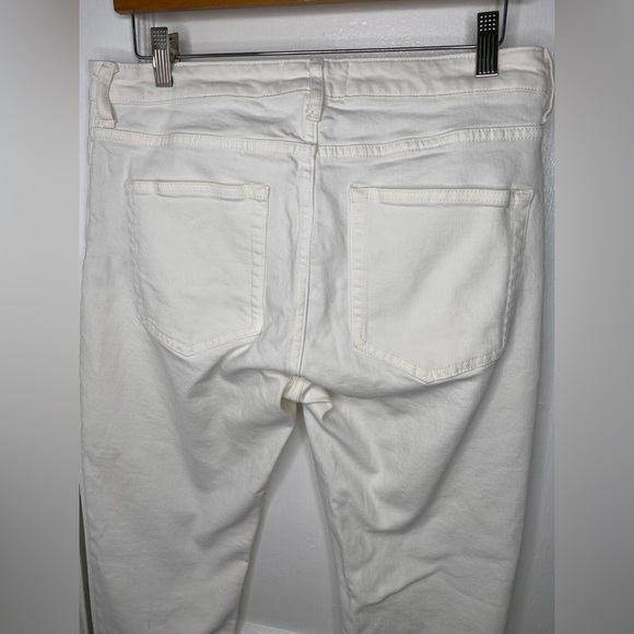 EVERLANE Mid Rise Skinny Women's White Jeans - Picture 8 of 11